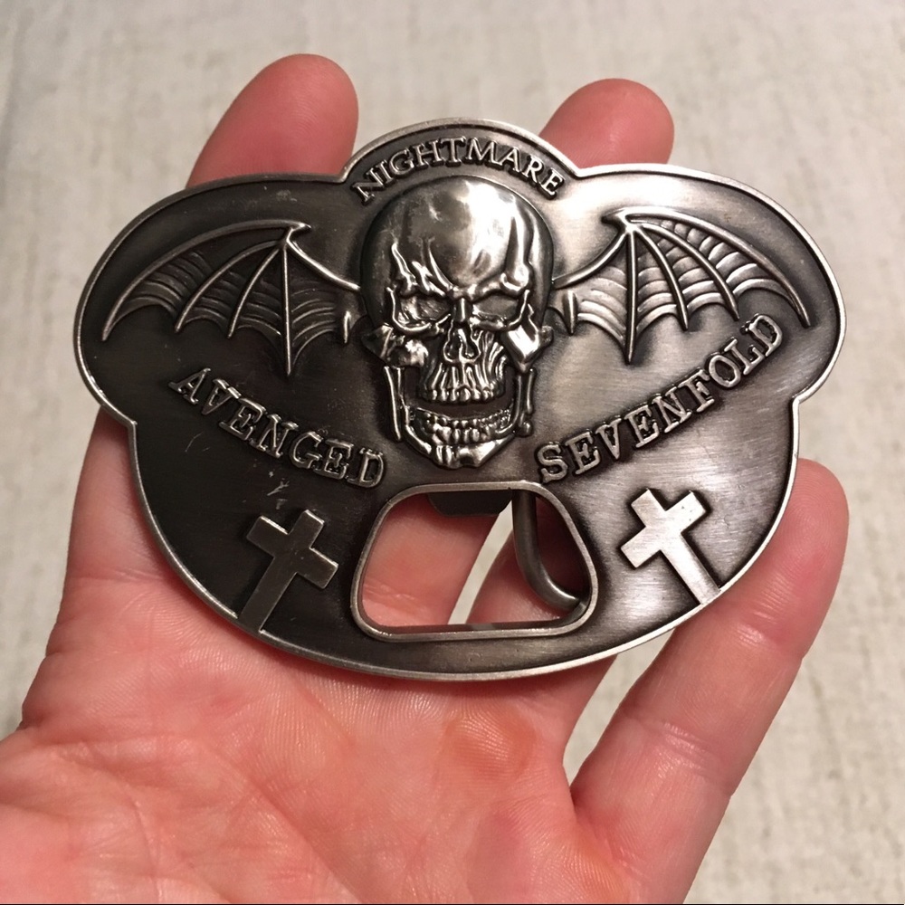 Avenged sevenfold belt buckle